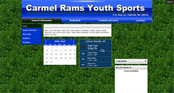 Desktop Screenshot of carmelramsyouthsports.org